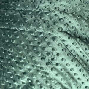 Fabric Soft Minky Dot Short Pile Fleece  Mountain View Green 2 Yards 57” Width